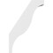 Ekena Millwork 3 1/2-in. W x 16-in. D x 24-in. H Funston Architectural Grade PVC Knee Brace BRCP035X16X24FST - alternate 4